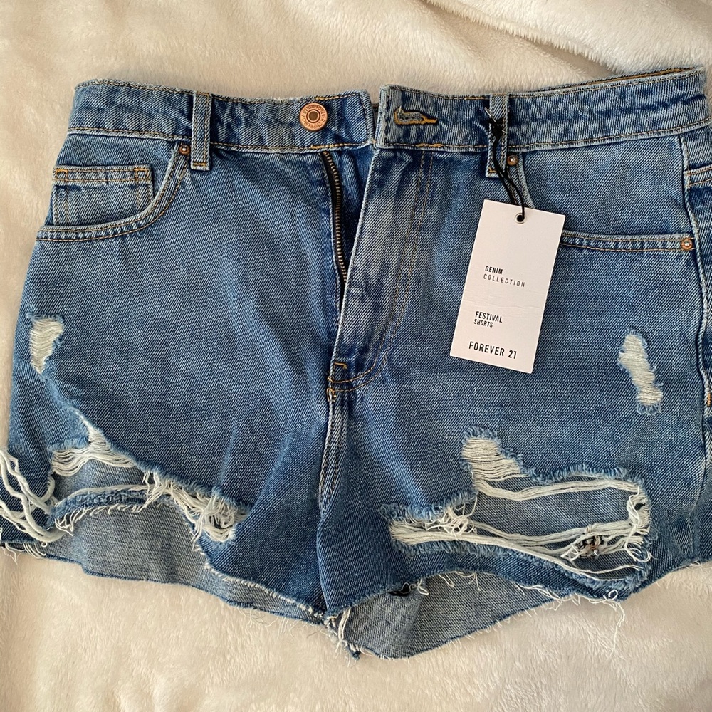 Forever 21 high waisted festival shorts